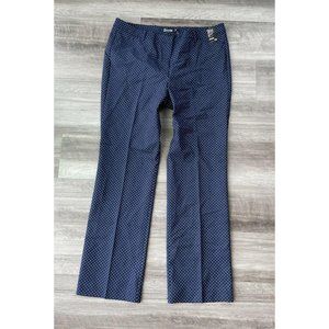 New York & Company Navy Polka Dot Pants 18 NWT